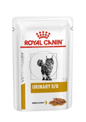 Royal Canin Urinary S/O Feline Pouches morsels in gravy - вологий дієтичний корм у соусі для котів при захворюванні нижніх сечових шляхів