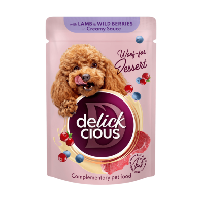 Delickcious Пластівці з ягнятиною та лісовими ягодами у вершковому соусі