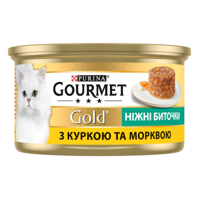 Gourmet Gold Ніжні биточки з куркою та морквою