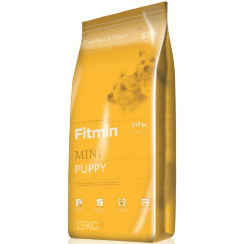 Fitmin Dog Mini Puppy - повноцінний сухий корм для цуценят від 2-х до 10-ти місяців, вагітних і лактуючих собак малих порід