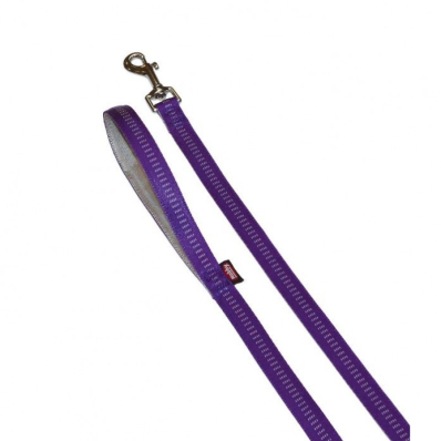 Nobby Soft Grip 120 Leash Нейлоновий повідець з м'якою підкладкою для собак, ліловий