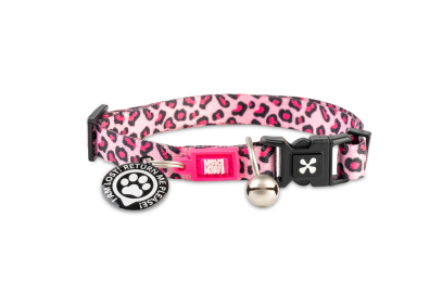 Max & Molly Urban Pets Smart ID Cat Collar Leopard Pink Нашийник для котів
