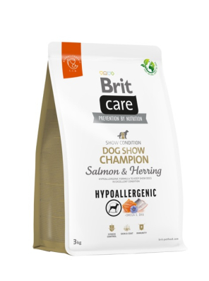 Brit Care Dog Hypoallergenic Dog Show Champion Сухий гіпоалергенний корм з лососем і оселедцем для виставкових собак