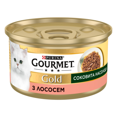 Gourmet Gold "Соковита насолода" з лососем - Консерви для котів