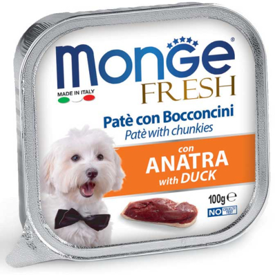 Monge Dog Fresh Duck - паштет з качкою для собак
