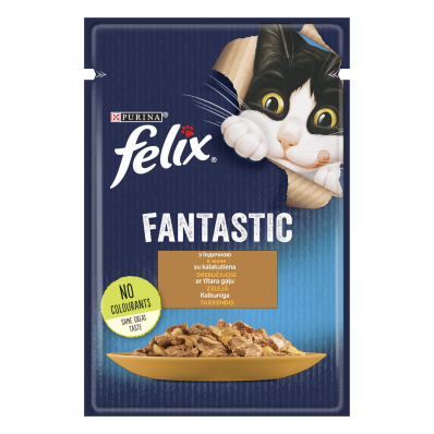 Felix Fantastic Вологий корм для котів з індичкою в желе
