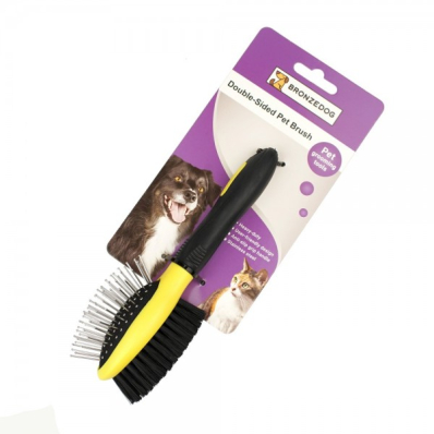 Bronzedog Double-Sided Pet Brush Двостороння масажна щітка