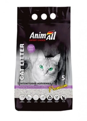 AnimAll Бентонітовий Наповнювач для котячого туалету з ароматом лаванди