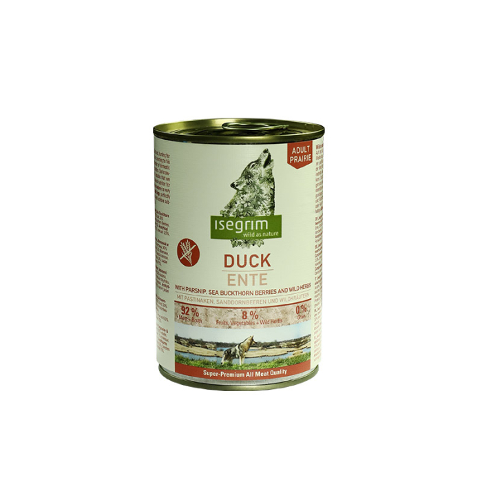 Isegrim Duck with Parsnip Sea Buckthorn&Wild - вологий корм корм з качкою, пастернаком, обліпихою і травами для собак