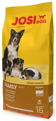 JosiDog Family - сухий корм для цуценят середніх і великих порід (до 8-и тижнів) і сук в період вагітності і лактації