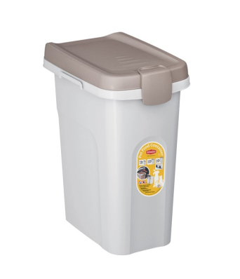 Stefanplast Контейнер для корму, 15 л (6кг) бежево-білий