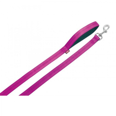 Nobby Soft Grip 120 Leash Нейлоновий повідець з м'якою підкладкою для собак, рожевий