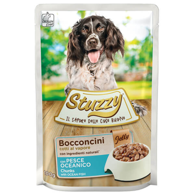 Stuzzy Dog Ocean Fish Шматочки з океанічною рибою в желе для собак, пауч