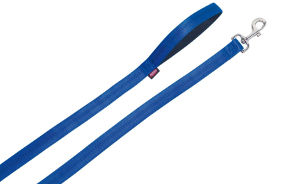 Nobby Soft Grip 120 Leash Нейлоновий повідець з м'якою підкладкою для собак, синій