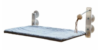 Nobby Tapado Лежанка для котів на вікно зі знімним чохлом та іграшкою