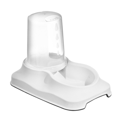 Irak Plastik Миска з контейнером для води/корму, біла