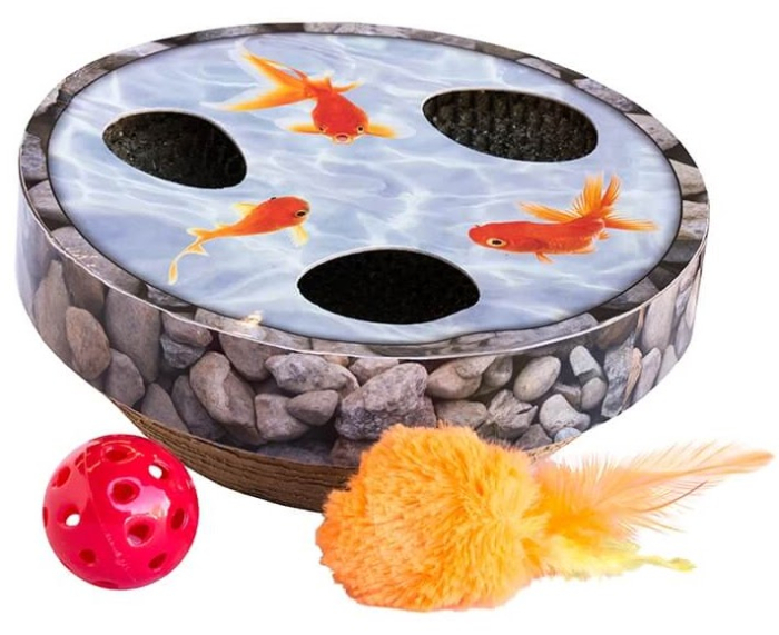 Petstages Hide & Seek Wobble Pond Іграшка - дряпанка для котів