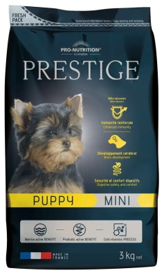 Pro-Nutrition PRESTIGE PUPPY MINI Сухий корм для цуценят і сук наприкінці вагітності та під час лактації, для малих порід