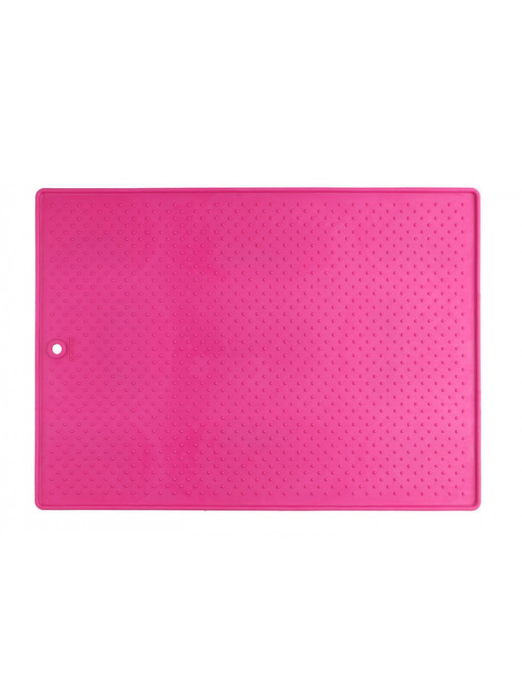 Dexas Pet Bowl Grippmat - Килимок антиковзаючий під миску, для собак і котів 43х57 см, рожевий