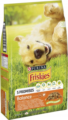 Friskies Balance Сухий корм з куркою та овочами для дорослих собак