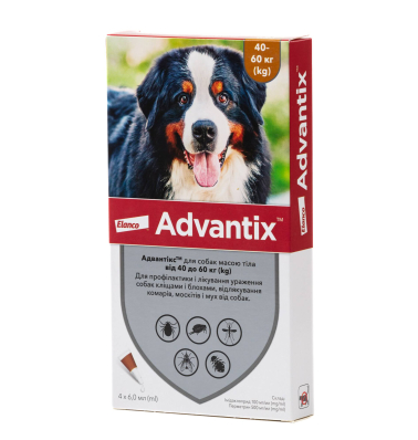 Elanco Адвантікс - краплі від ектопаразитів для собак (від 40 кг)