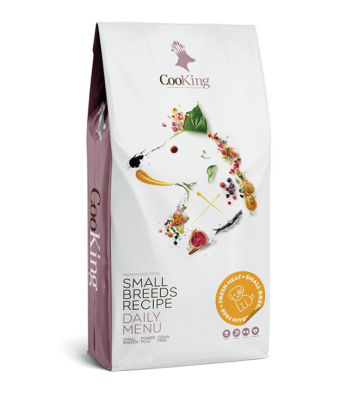 CooKing Small Breeds Recipe - сухий корм зі свіжим м'ясом для дорослих собак дрібних порід