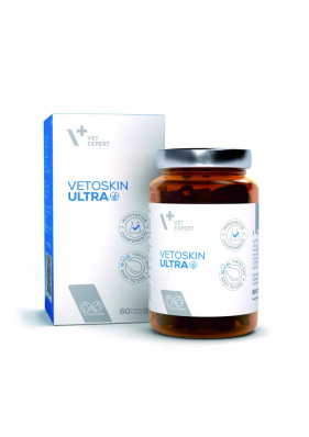 Vet Expert VetoSkin Ultra Нутрицевтична добавка для комплексної підтримки і регенерації шкіри і шерсті у котів і собак