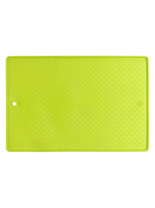 Dexas Pet Bowl Grippmat - Килимок антиковзаючий під миску, для собак і котів 43х57 см, зелений