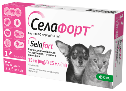 KRKA Selafort spot-on – Препарат для кошек и собак