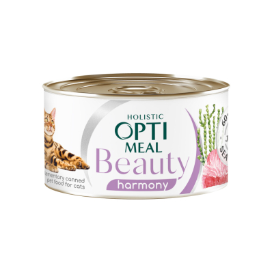 Optimeal Beauty Harmony Полосатый тунец в желе с морскими водорослями