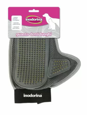 Inodorina Guanto Denti Lunghi Рукавичка з подовженими зубчиками для вичісування собак та котів