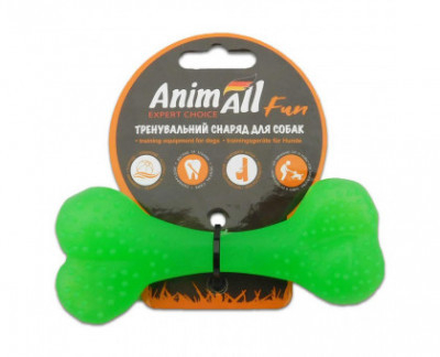 AnimAll Fun Іграшка кістка, зелена