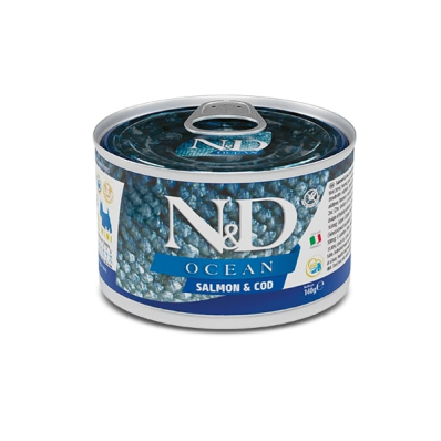 Farmina N&D Ocean Salmon & Cod Adult Mini  Беззерновий вологий корм з лососем та тріскою для дорослих собак малих порід
