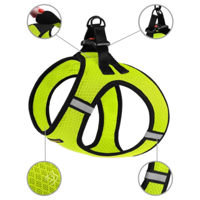 Bronzedog Mesh Шлея "Vest" для собак, лимонна