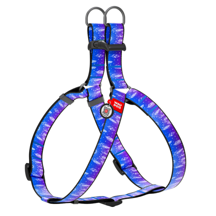 Collar WAUDOG Nylon Шлея "Ловець снів" для собак з QR-паспортом, пластиковий фастекс