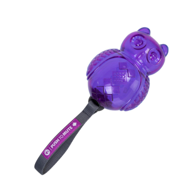 Collar GiGwi Push to mute Іграшка для собак, Сова з пищалкой що відключається