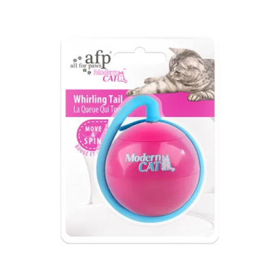 All For Paws Інтерактивна іграшка для котів м'ячик з хвостиком, що крутиться