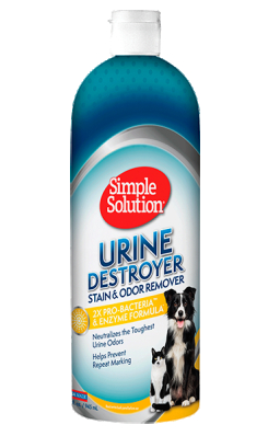 SIMPLE SOLUTION Urine Destroyer Stain and Odor Remover - засіб для видалення твердих плям і нейтралізації сильного запаху сечі