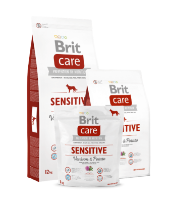 Brit Care Sensitive Venison & Potato - гіпоалергенний сухий корм для собак з чутливим травленням