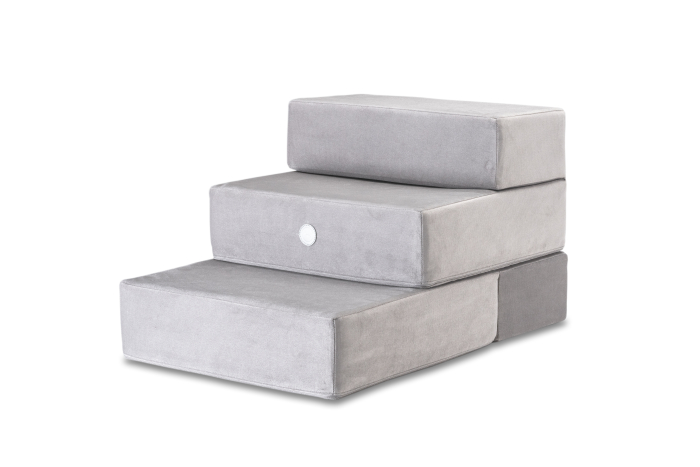 Harley and Cho Tetris Grey Velur double Сходинки для собак