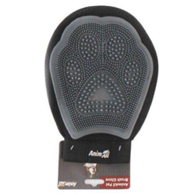 AnimAll Groom Рукавичка для вичісування шерсті для тварин, сіра