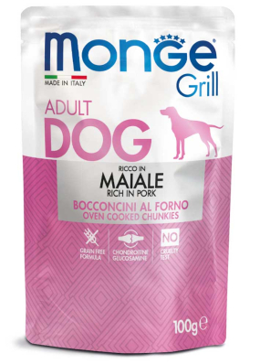 Monge Dog Grill Maiale - вологий корм зі свининою для дорослих собак
