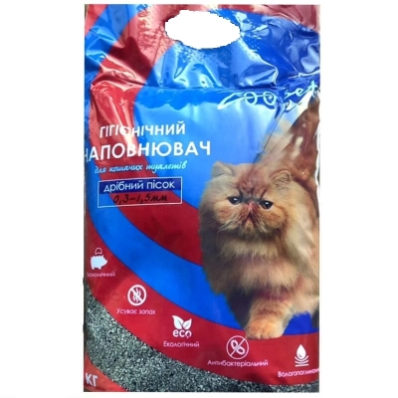 ZOOset Наповнювач для котячого туалету, бентонітовий (дрібний пісок)