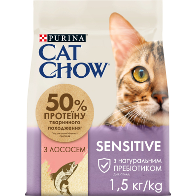 Cat Chow Sensitive Salmon Сухий корм з лососем