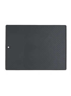 Dexas Pet Bowl Grippmat Килимок антиковзний під миски 60х43см, сірий