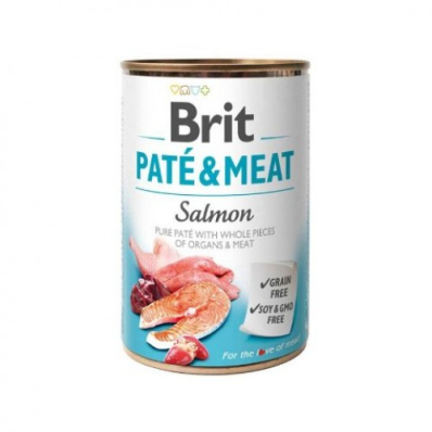 Brit Care Pate & Meat Salmon - консерва для собак з лососем
