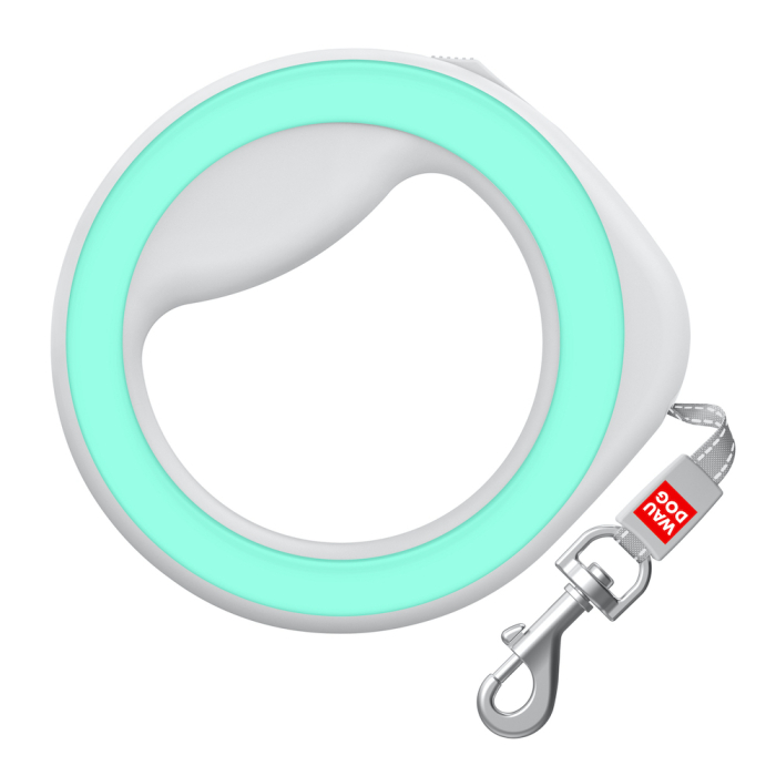 Collar WAUDOG Повідець-рулетка кругла для собак вагою до 40 кг, салатовий