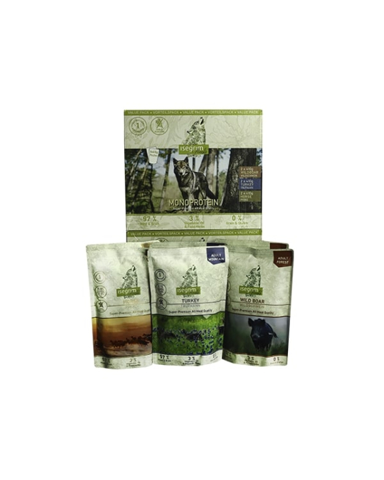 Isegrim Pouch Roots Multipack I Monoprotein - вологий корм для собак