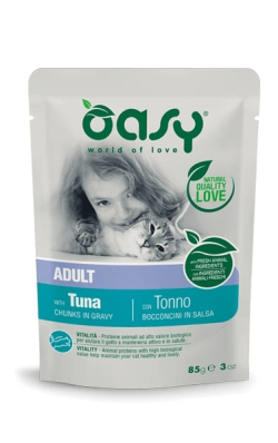 OASY CAT Adult М'які шматочки з тунця в соусі для дорослих котів