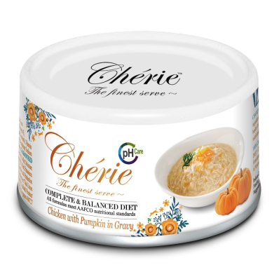 Cherie Urinary Care Chicken & Pumpkin вологий корм зі шматочками курки та гарбуза в cоусі для підтримки сечовивідних шляхів у котів